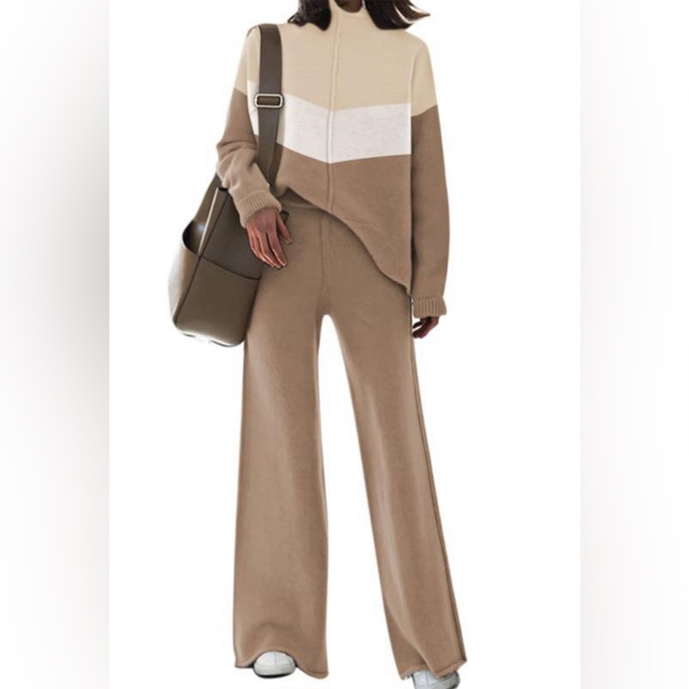 Womens 2 Piece knit Outfit matching Set sz M